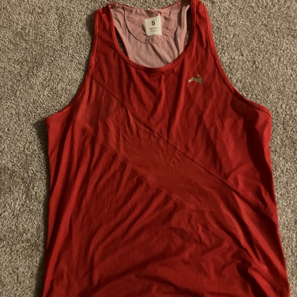 Tracksmith strata singlet size small